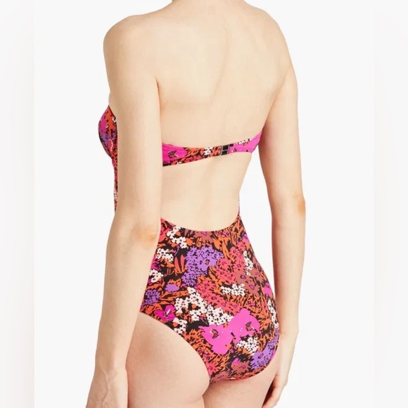 NEW PAUL SMITH Ladies Pink Floral One Piece Small Swimsuit - Picture 7 of 8